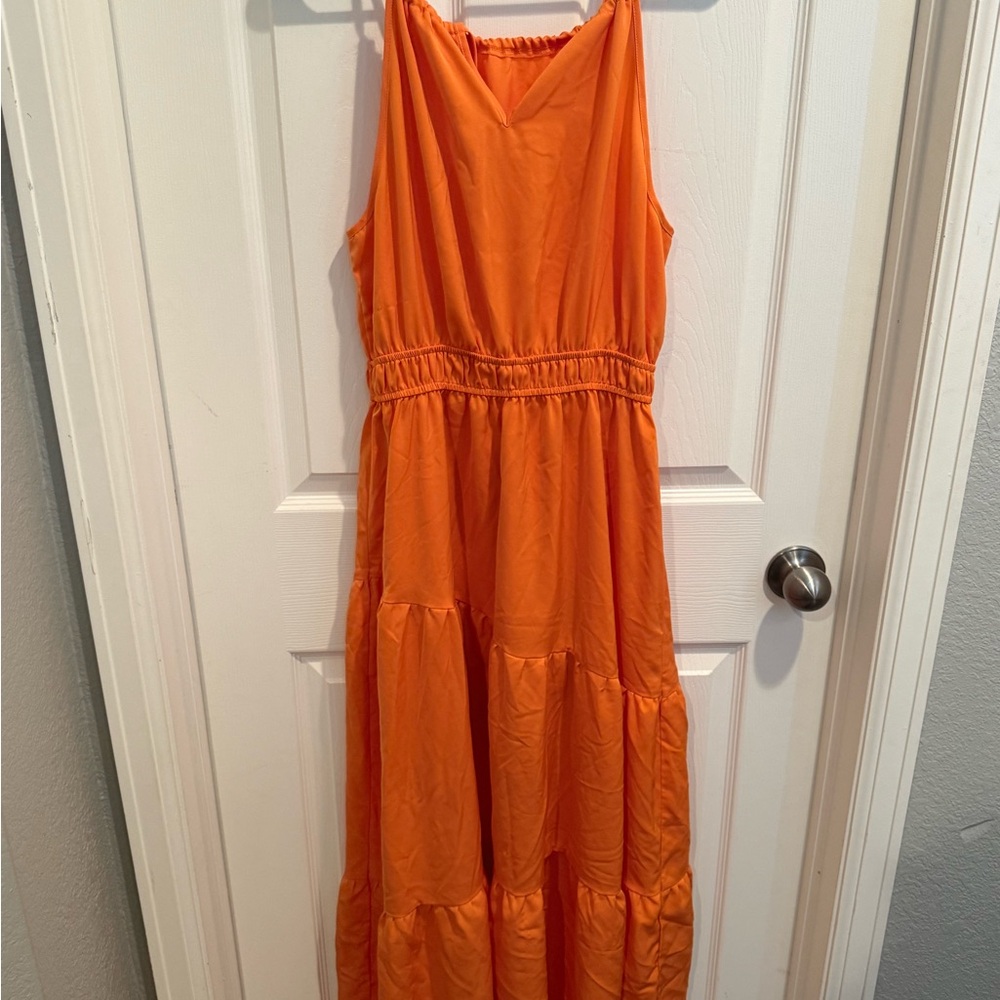 Orange Maxi dress